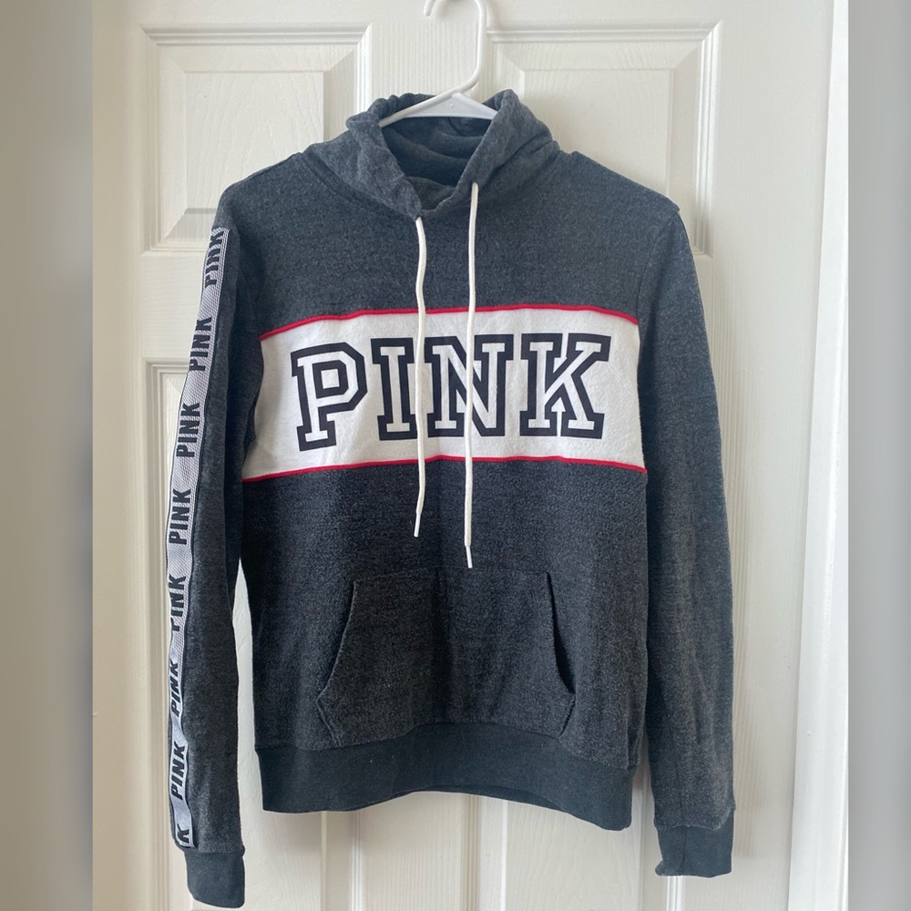 PINK VICTORIA SECRET PULL OVER SWEATSHIRT